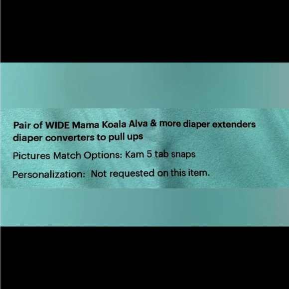 Cloth Diaper Extenders - Picture 5 of 5